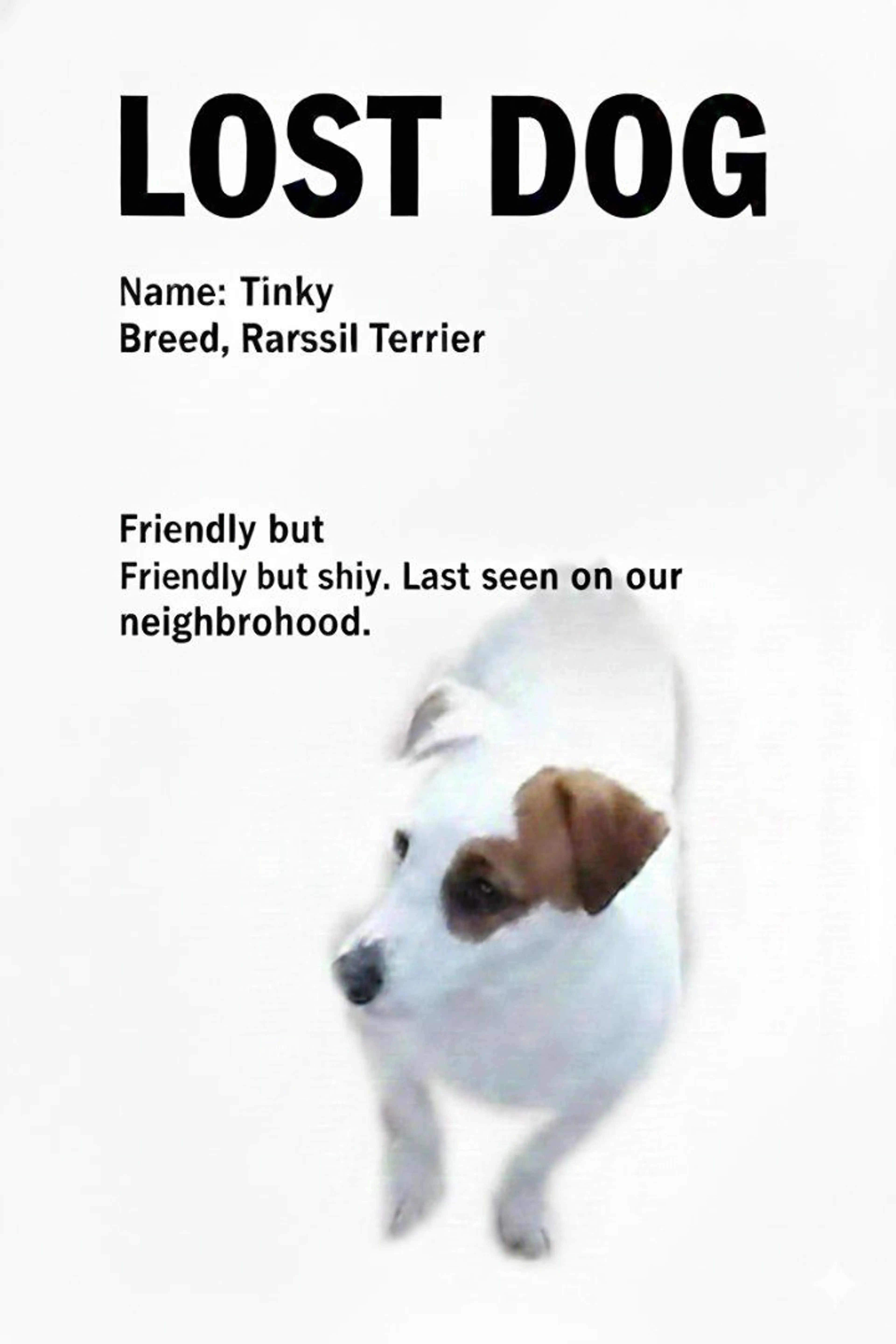 Lost pet
