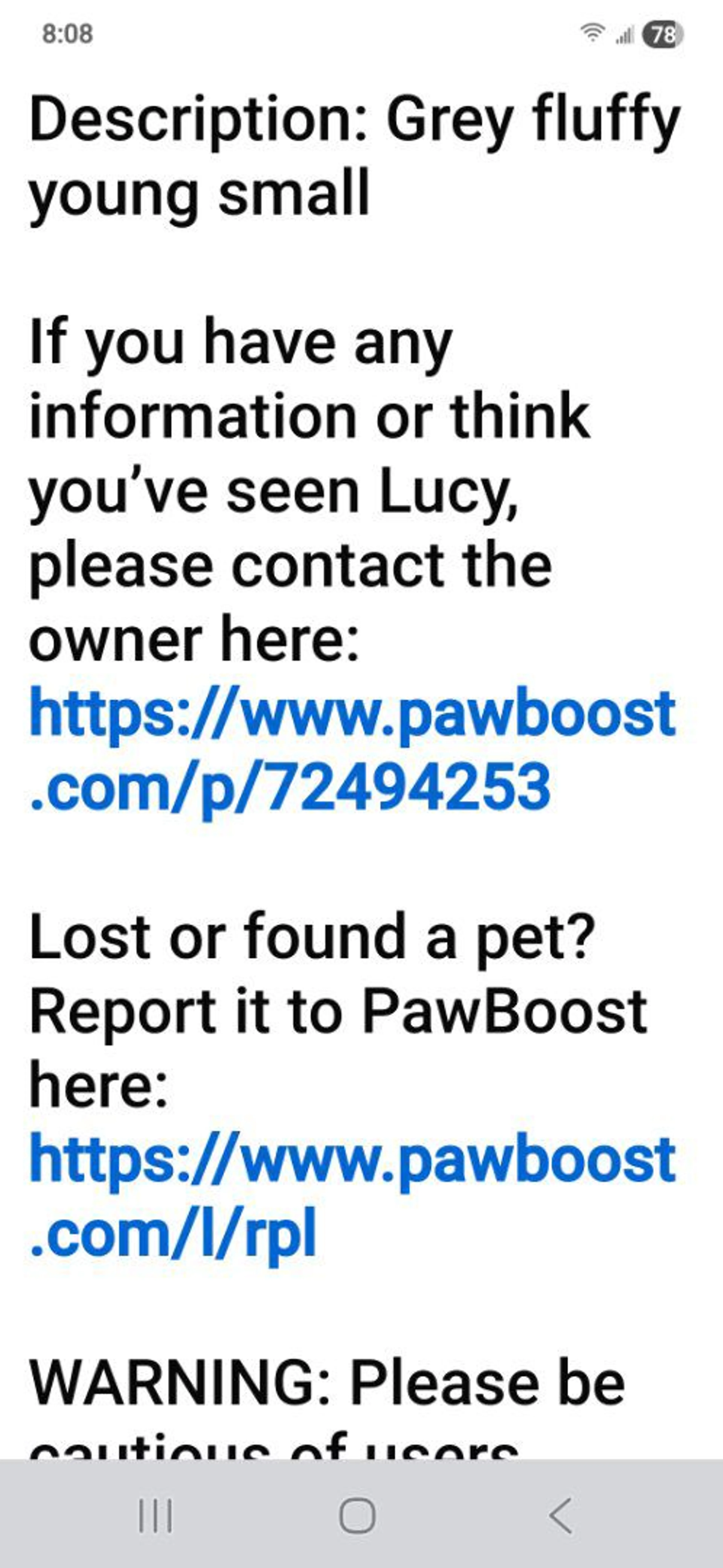 Lost pet-1